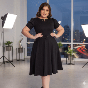 Vestido Alice Preto Godê